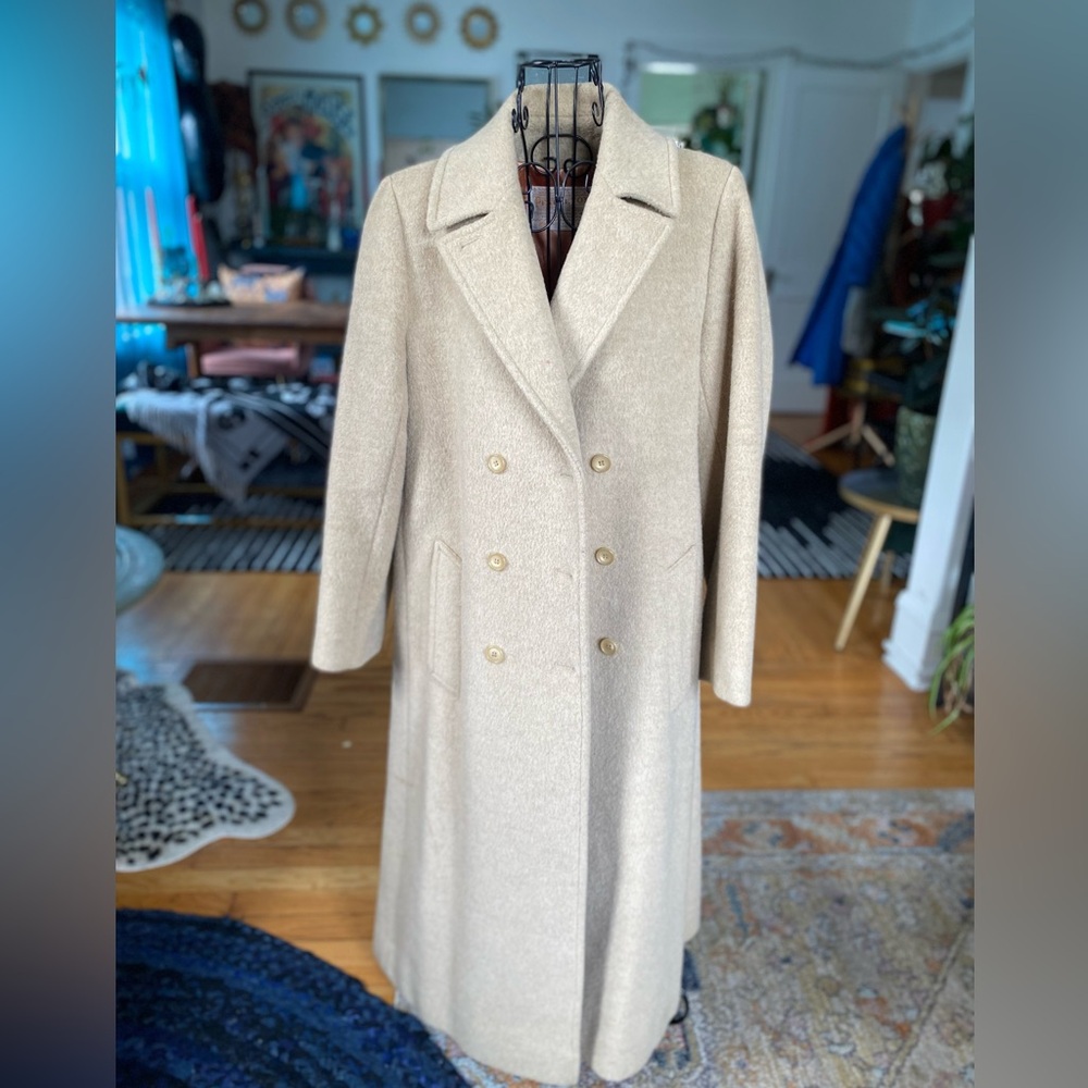 Pendleton Wool Vintage Double Breasted Button Down Coat.